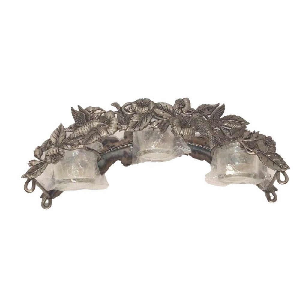 Spoontiques Metal Arched Hummingbird 3 Candle Holder Tea Light